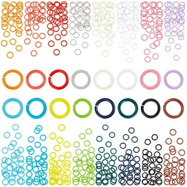 16 Colors 8mm Quick Link Connectors 480pcs Iron Linking Rings Jewelry Colorful O Ring Connectors Jewelry Findings for Keychain Choker Earring Necklaces Bracelet Making