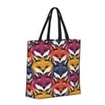 thumbnail image 2 of Disketp Fox Face Canvas Tote Bag,Women Shoulder Bag Crossbody Handbag with Zipper Closure, 2 of 8
