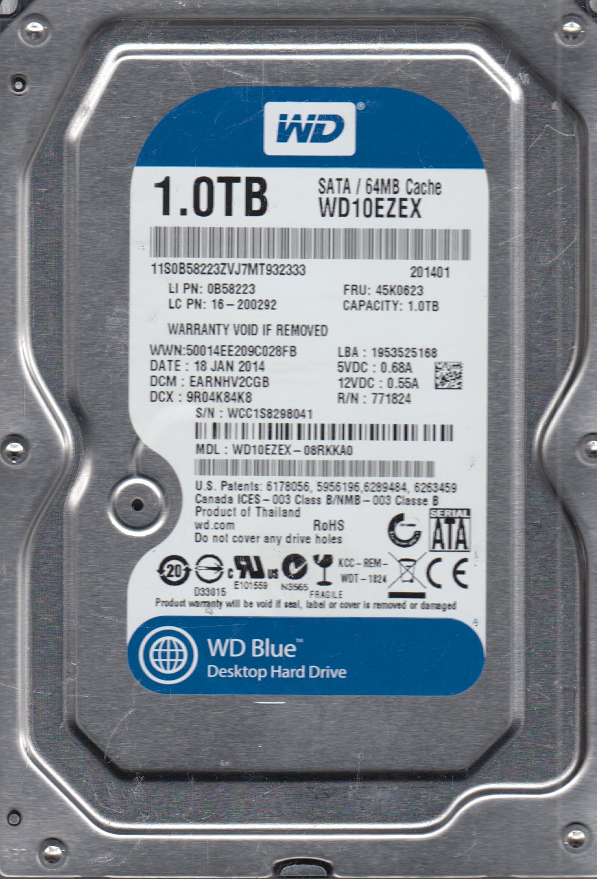 WD-IMSourcing Purple WD40PURX 4 TB Hard Drive, 3.5