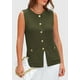 thumbnail image 4 of Chaleco tipo suéter PRETTYGARDEN para mujer 2025, verde, talla S, 4 of 9