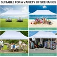 thumbnail image 5 of SANOPY 10'x20' Ez Pop up Canopy Party Tent with 6 Sidewalls, Waterproof and Sun Shelter Heavy Duty Canopy for Market with Carry Bag, White, 5 of 12