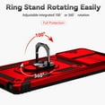 thumbnail image 6 of for Samsung Galaxy Note 20 Case with Camera Lens Cover HD Screen Protector, Military-Grade Drop Tested Magnetic Ring Holder Kickstand Protective Phone Case for Samsung Galaxy Note 20 5G (Red), 6 of 17