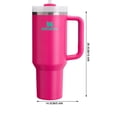 thumbnail image 2 of Stanley Vaso de Acero Inoxidable - Botella de Agua Aislada al Vacío para Casa, o Coche Vaso Reutilizable con Pajita Resistente a las Fugas Flip Frío durante 12 Horas o Helado durante 2 Días 40oz, 2 of 6