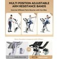 thumbnail image 2 of Pooboo 4-in-1 Foldable Exercise Bike Indoor Cycling Bike Magnetic Stationary Bike Exercise Bike 300lbs, 2 of 10