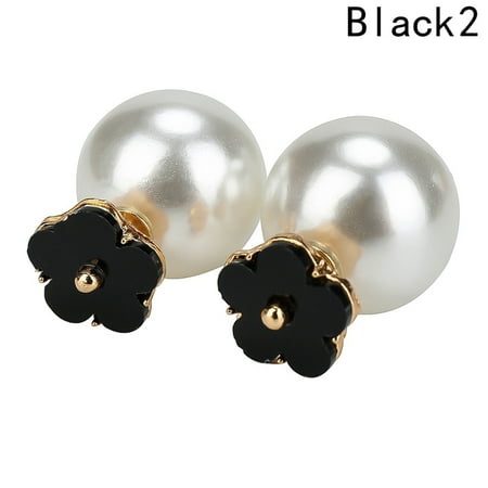 Wholesale Fashion Earrings - AkoaDa Anti Allergy Small Golden Flower With Five Petals Fashion Star Earrings After Hanging Earrings Jewelry Wholesale