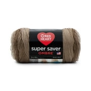Red Heart Super Saver Ombre 4 Medium Acrylic Yarn, Cocoa 10oz/283g, 482 Yards