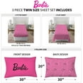 thumbnail image 2 of Barbie Kids 3 Piece Pink Sheet Set, Twin, 2 of 6