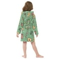 thumbnail image 7 of FORMRS Niños Bathrobe Unisex Hooded Robe Soft Plush Pajamas Sleepwear, Size 2-3T, Christmas Cookies, 7 of 7
