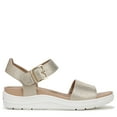 thumbnail image 3 of Dr. Scholl's Womens Time Off Sky Sandals Gold 8.5 Ww, 3 of 9