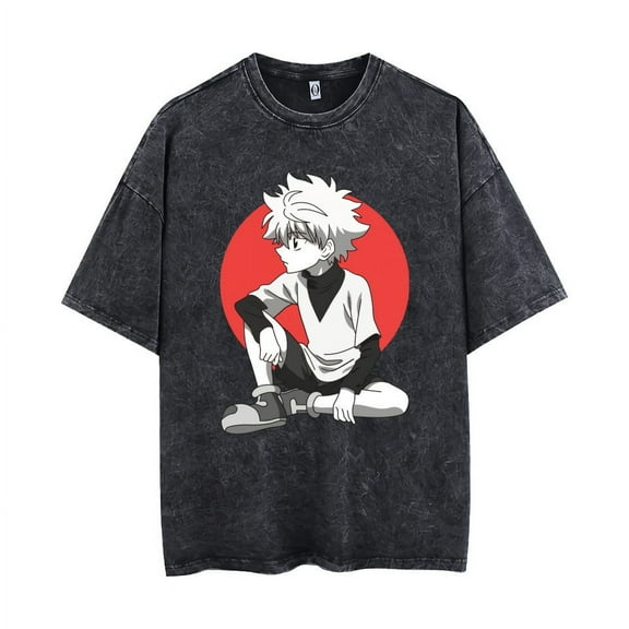HUNTER×HUNTER shirt Killua Zoldyck T-shirt Vintage crewneck sweatshirts for men and women