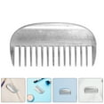 thumbnail image 1 of UPOUART 3Pcs Metal Pet Grooming Combs for Cats Polished Surface Ergonomic Handle Silver, 1 of 8