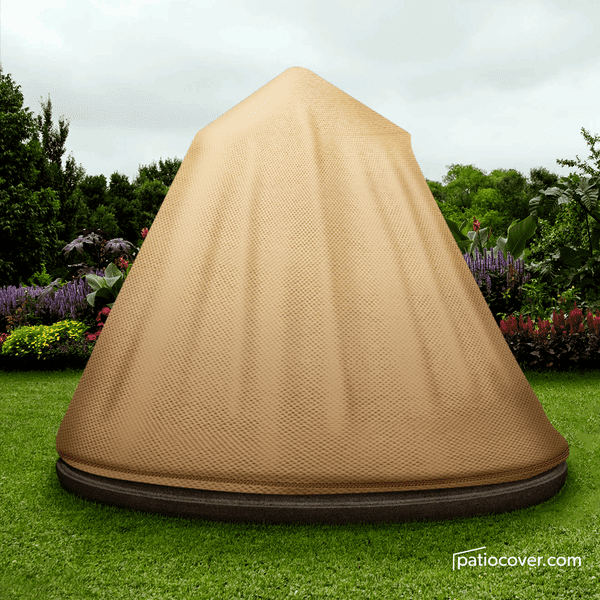Patio Water Fountain Outdoor Large Outdoor Fountain Cover Heavy Duty Furniture 30 Inch