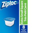 thumbnail image 1 of Ziploc® Food Storage Containers with Smart Snap Technology, Reusable for Kitchen Organization, Dishwasher Safe, Mini Square, 1 of 9