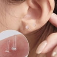 thumbnail image 2 of QHUDLV Lead‑Free Glass Earrings,Women’s Piercing,Invisible Ear Sticks, 2 of 9