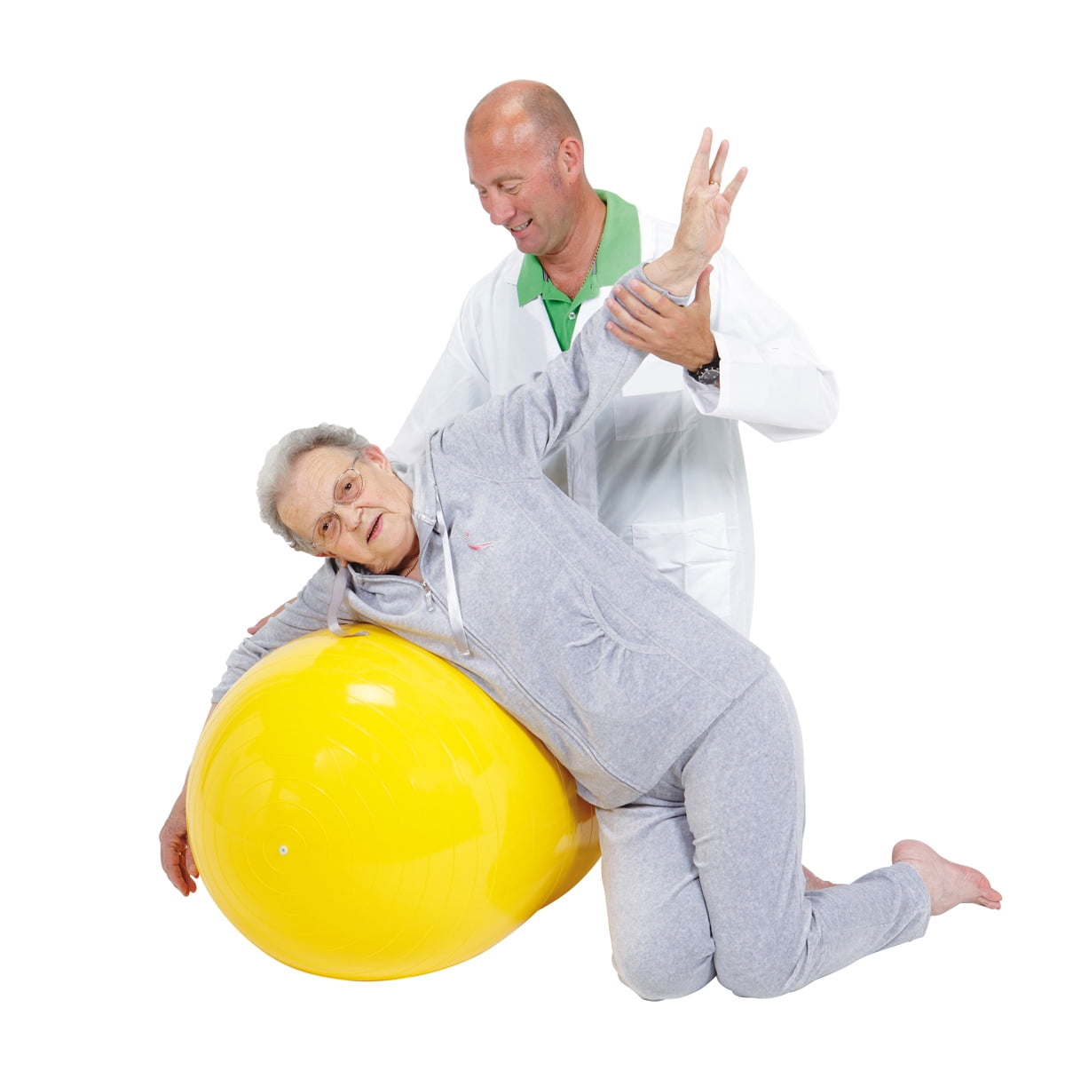 Gymnic Physio Roll Therapy Ball, 22in (55cm) - Yellow