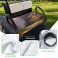 thumbnail image 5 of Golf Cart Seat Covers for 2 Seater,Country Forest Microfiber Cart Seat Towel Blanket,Farmhouse Nature Trees Cabin Starry Sky Absorbent Breathable NonSlip Bench Seats Protector for Golf Course 51"x31", 5 of 9
