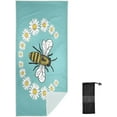 thumbnail image 2 of SKYSONIC Beach Towels 30"x60", Daisy Flower Animal Bee Camping Towels Plant Sand Free Beach Towel, Large Beach Towels Quick Dry Bath Travel Towels Pool Yoga Beach Mat for Men Women, 2 of 7