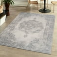 thumbnail image 4 of JONATHAN Y MODERN PERSIAN 4 x 6 Area Rug, Rosalia Cottage Medallion - Gray/Ivory, MDP403C-4, 4 of 12