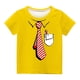 thumbnail image 3 of Niño Pequeño Camisa de Pascua Chico Manga Corta Camiseta Gráfica Cuello Redondo Crop Top para 3-14 Años Niñas Y Chico, 3 of 3