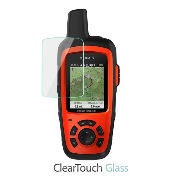 Garmin inReach Explorer  Screen Protector, BoxWave® [ClearTouch Glass] 9H Tempered Glass Screen Protection for Garmin inReach Explorer , SE 