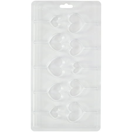 Wilton Mini Hearts Lollipop Mold, 10-Cavity