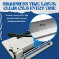 thumbnail image 4 of 15" Trimmer Blade Replacement Heavy Duty Steel for Professional Industrial Guillotine Stack A4 Desktop Paper Cutter 400 Sheets All 15 inch Machine, 4 of 6