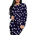 thumbnail image 3 of Conjunto de Pijama para Mujer Shendy Vendy Manga Larga Cuello Redondo con Estampado Transpirable, 3 of 5
