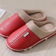 thumbnail image 4 of Aueoeo Ladies Slippers, Women's Fuzzy Memory Foam Slip on House Slippers Cozy Soft Indoor Outdoor Ladies Leather Home Shoes, 4 of 6