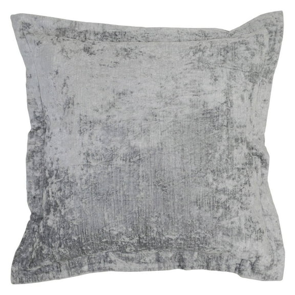 Kosas Home Bryce Velvet 22"x22" Throw Pillow Cover, Grey