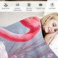 thumbnail image 3 of COMIO Flamingo Blanket Flamingo Gifts for Girl Men Flamingo Throw Blanket for Couch Sofa Bed Soft Warm Flannel for Kids adults, 3 of 6