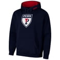 thumbnail image 2 of Men's Colosseum Navy Pennsylvania Quakers Arch & Logo 3.0 Pullover Hoodie, 2 of 3