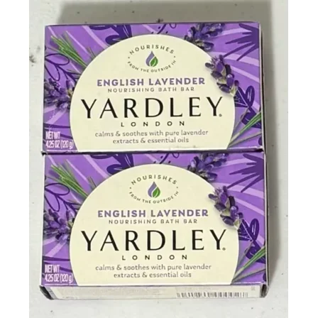 Set Of 2 Yardley English Lavender Bar Soap Lardley London Bars 4.25 Oz