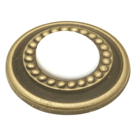 - Hickory Hardware Cavalier White Cabinet Knob