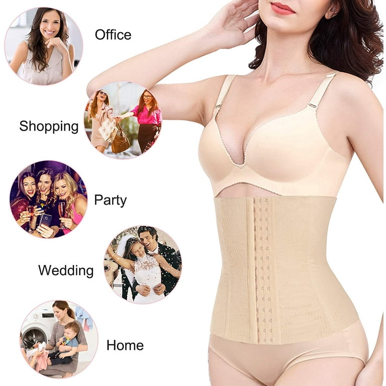 Gotoly Maternity Belly Band Postpartum Recovery Belt Waist Trainer  Abdominal Wrap C-section Postnatal Girdle(Beige X-Large) 