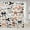 Beige, variant on Cartoon Ghost Thanksgiving Pumpkin Autumn Fall Leaves Farmhouse Shower Curtain Farmhouse Bathroom Curtain Fabric 72" Wx72 L