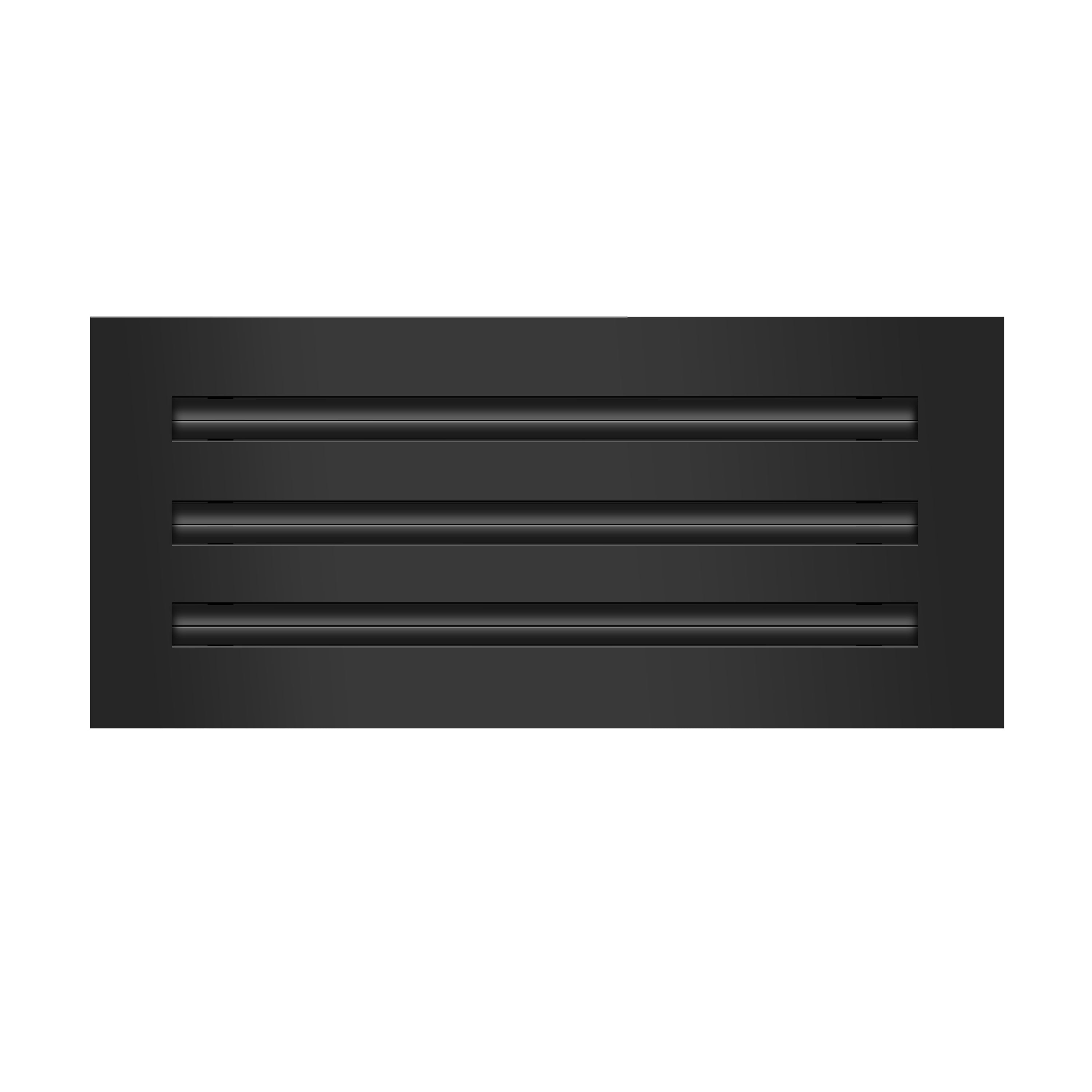 16x6 Modern AC Vent Cover Decorative Black Air Vent Standard Linear