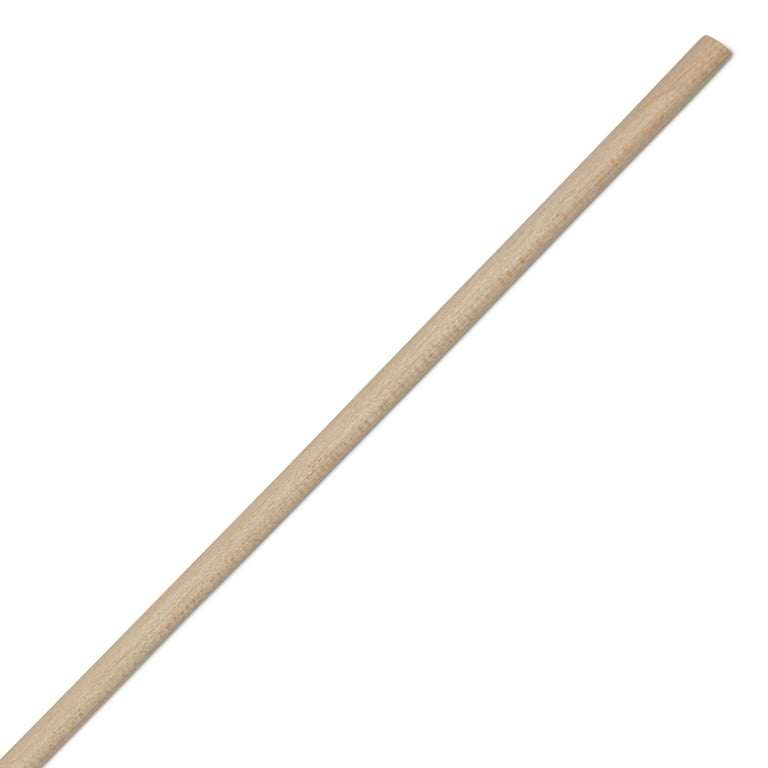 50ct Woodpeckers Crafts, DIY Unfinished Wood 24 x 1/8 Dowel Rods, Pack of 50 Natural