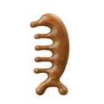thumbnail image 1 of Genuine Green Sandalwood Comb Gua Sha Comb Scraping Scalp Massager Comb Head Massager Head, Neck, Hands and Legs 11.5*6.3*2cm, 1 of 4