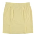 thumbnail image 2 of Tahari Jupe Crayon Unie pour Femmes, Jaune, 14, 2 of 2