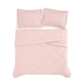 thumbnail image 4 of Cannon Percale 200 Thread Count Solid 100% Cotton Comforter Set Blush Cotton 3-Piece King Comforter Set, solid color themed, for Men and Women, OEKO-TEX Certified Confidence, 4 of 5