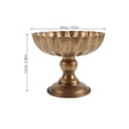 thumbnail image 2 of Raindrops Florero Metálico Dorado Envejecido Con Pedestal Para Y Eventos, 2 of 8