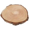 thumbnail image 3 of Rebanadas de madera natural ANGGREK kit de madera sin terminar Círculos de madera irregulares con corteza, 3 of 8