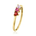 thumbnail image 3 of Pure Collection by Ross-Simons 1.70 ct. t.w. Multi-Gemstone Heart Ring in 14kt Yellow Gold, Women's, Adult, 3 of 7