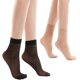 thumbnail image 1 of Paquete de 10 calcetines de nailon para mujer, pantimedias transparentes hasta el tobillo, 1 of 6
