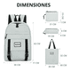 thumbnail image 3 of Set de 4 piezas mochila escolar Gaon gris, 3 of 8
