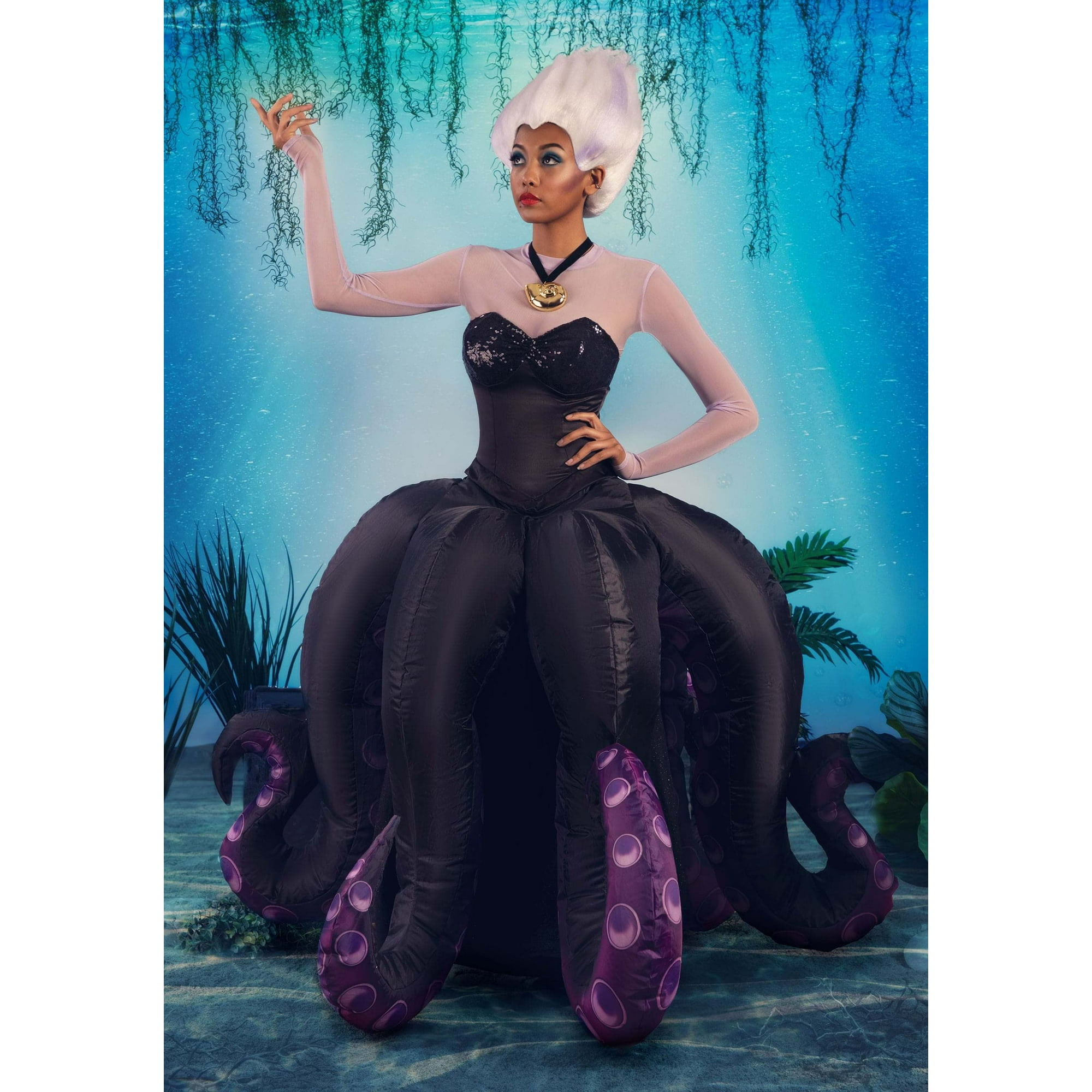 Disguise Limited Disney Little Mermaid Prestige Womens Ursula Costume Black Xs