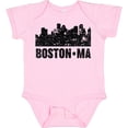 thumbnail image 3 of Inktastic Boston Massachusetts City Skyline with Grunge Boys or Girls Baby Bodysuit, 3 of 5