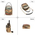 thumbnail image 3 of FORMRS Crossbody Bag for Women Quilted Travel Shoulder Cell Phone Purse with Chain Strap Handbag, Abstract Wavy Landscape, 3 of 7