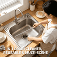 thumbnail image 3 of GJX Drain Snake Tool | 2-In-1 Pipe Unclogger with Bristles and Grabber for Hair Clogs | Sink, Shower, and Toilet Drain Cleaner | Reusable Plumbing Tool for Home Bathroom and Kitchen, 3 of 7