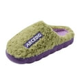 thumbnail image 4 of Rokment Platform Memory Foam House Slippers for Women Men Indoor and Outdoor Fashion Fuzzy Winter Warm Bedroom Home Slip on Shoes Green Size 5.5, 4 of 5